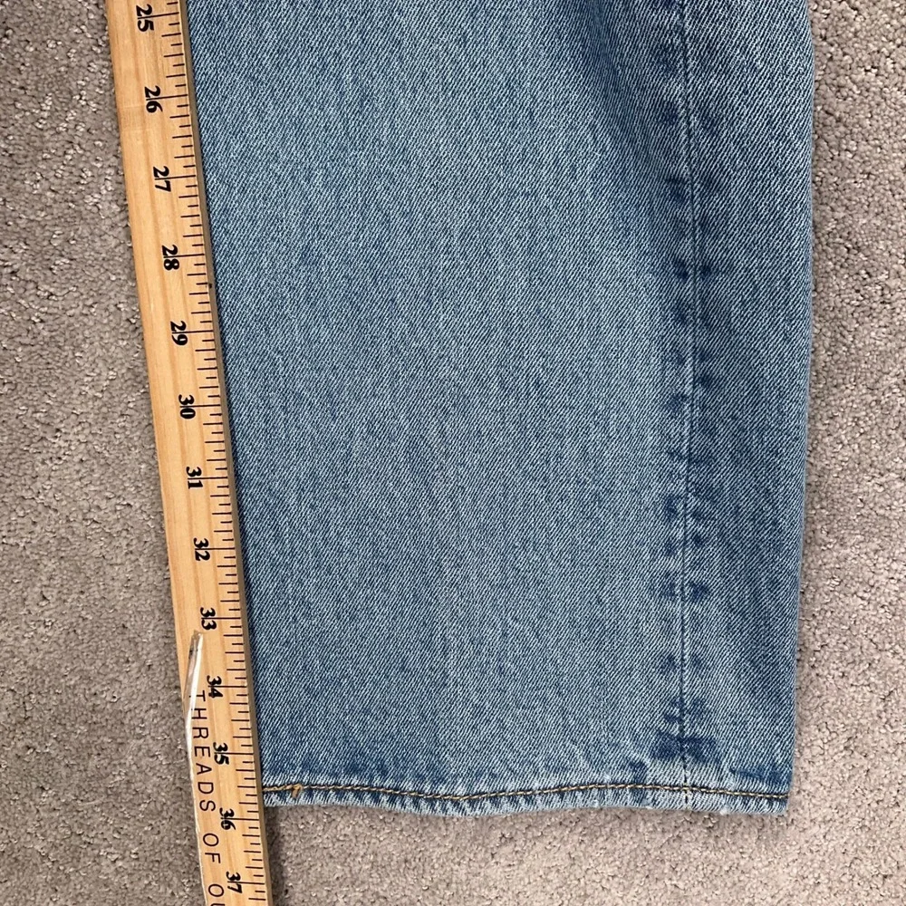 Levi's 501‎ Mens 38W 36L Blue Fade Button Fly Original Fit Straight Leg Retro